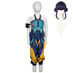 Enfant Zoey Tenue Jaune Cosplay Costume