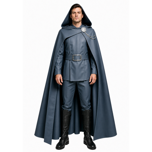 Cosplay Costume Dr.Doom Avengers 5(2026) Film Cosplay Tenue Grise Homme