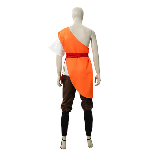 Cosplay Costume Aang Avatar: The Last Airbender 2(2026) TV Cosplay Tenue Orange Homme