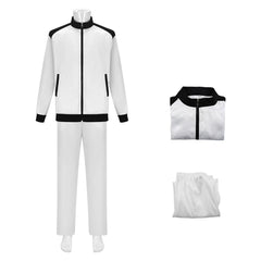 Cosplay Costume Haymitch Abernathy The Hunger Games: Sunrise on the Reaping(2026) Film Cosplay Tenue Blanche Homme