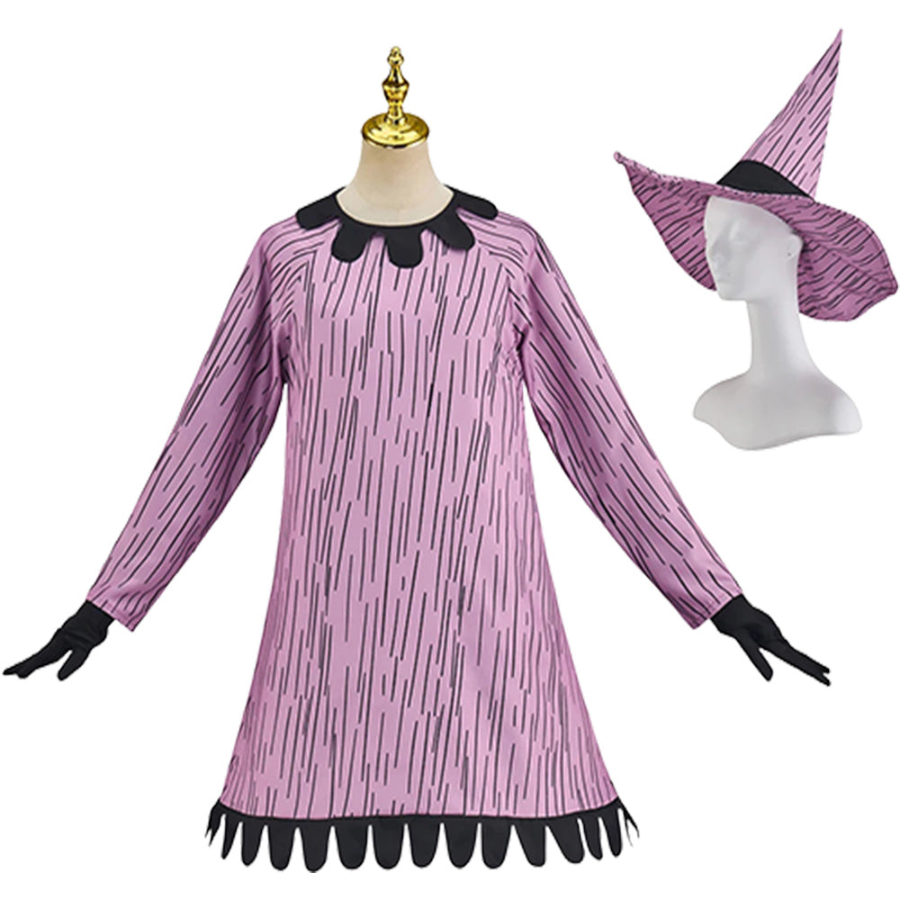 L'Étrange Noël de Monsieur Jack Shock Sorcière Tenue Violette Cosplay Costume 1