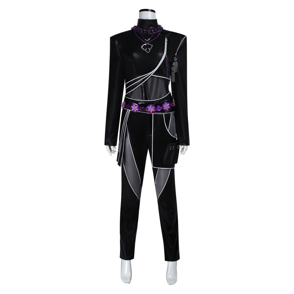 Rumi Mira Zoey Combinaison Noire Cosplay Costume