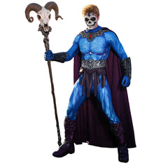 Cosplay Costume Skeletor Les Maîtres de l'Univers(2026) Film Cosplay Combinaison Bleue Homme