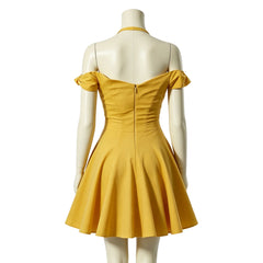 Cosplay Costume Anita West Side Story Film Cosplay Robe Jaune Femme