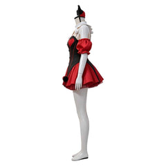 Cosplay Costume Clown Cosplay Robe Noire et Rouge Femme