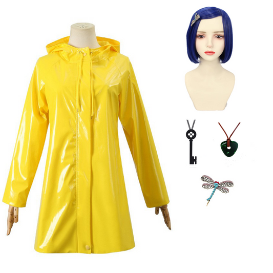 Coraline Manteau  Bandeau Cosplay Costume Halloween Carnival