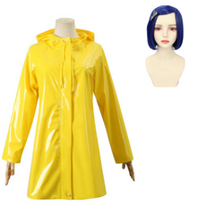Coraline Manteau  Bandeau Cosplay Costume Halloween Carnival