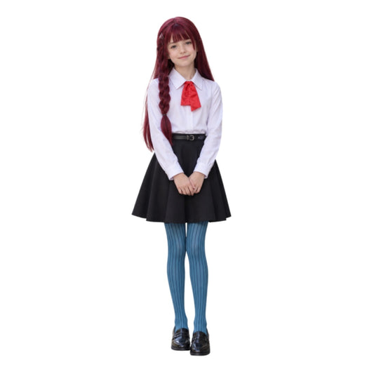 Cosplay Costume Enfant Billie Billie À la Croisée des Mondes(2026) Film Cosplay Tenue Noire et Blanche