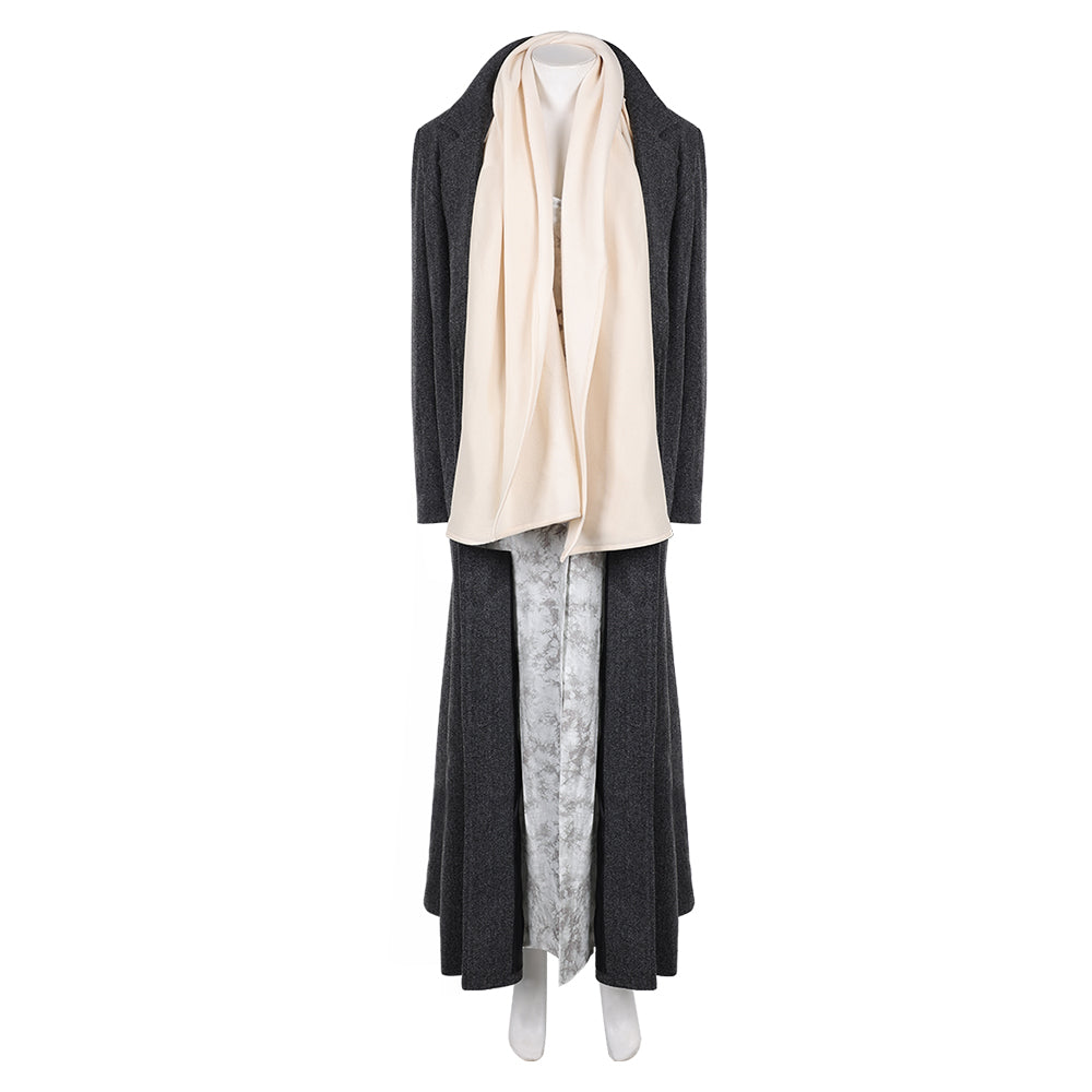28 Ans Plus Tard(2025) Jodie Manteau+Robe+Écharpe Cosplay Costume