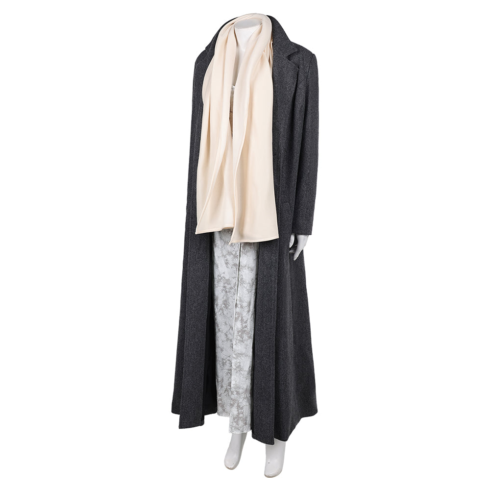 28 Ans Plus Tard(2025) Jodie Manteau+Robe+Écharpe Cosplay Costume