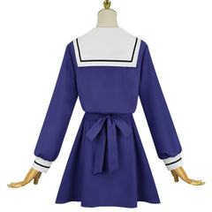 Cosplay Costume Kagari Mimi/Lizzy Seiran/Totsuki Sheena Je Veux T'Aimer Jusqu'à Ta Mort(2026) Anime Cosplay JK Robe Uniforme Bleu Femme