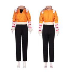 Cosplay Costume Yoruichi Shihouin Anime Cosplay Tenue Orange et Noire Adulte
