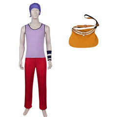 One Piece Live Action 2(2026) Usopp Tenue Violette et Rouge Cosplay Costume