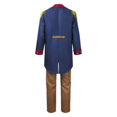 Cosplay Costume George Washington Tenue Président Bleue avec Chapeau
