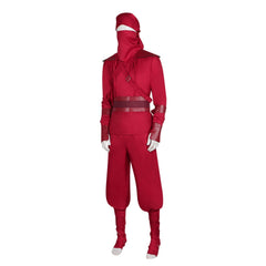Cosplay Costume La Main Film Tenue de Ninja Rouge Femme