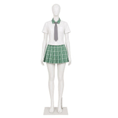 Cosplay Costume Mizi Alien Stage(2026) TV Cosplay Uniforme Blanche et Verte Femme