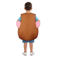 Adulte & Enfant Costume Monsieur Patate et Madame Patate Film Combinaison Marron