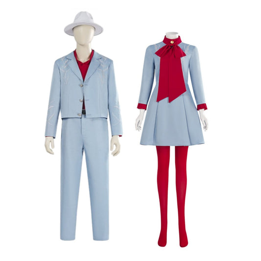 Adulte Die With A Smile Uniforme Bleu Cosplay Costume