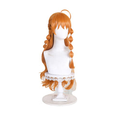 Cosplay Costume Nami One Piece Elbaph Arc(2026) Anime Cosplay Tenue Noire et Brune avec Châle Jaune Femme