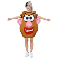 Adulte & Enfant Costume Monsieur Patate et Madame Patate Film Combinaison Marron