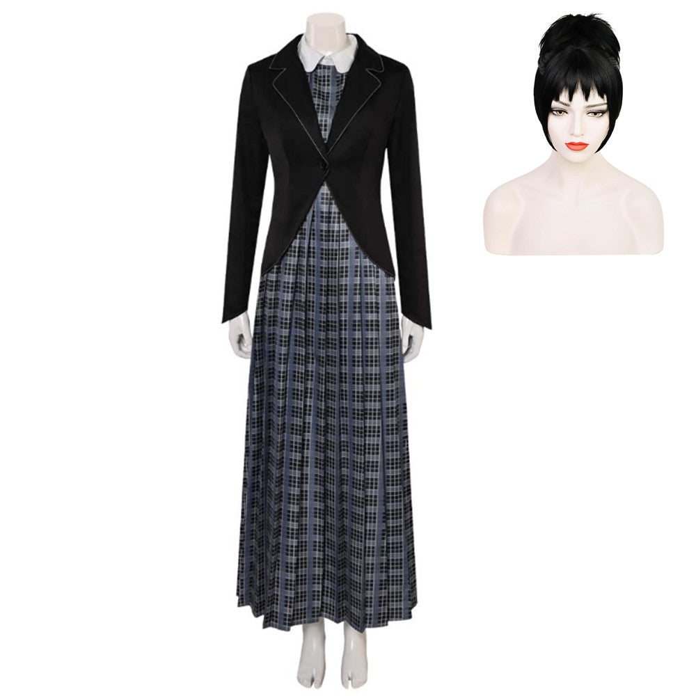 Beetlejuice 2(2024) Lydia Deetz Robe à Carreaux Cosplay Costume