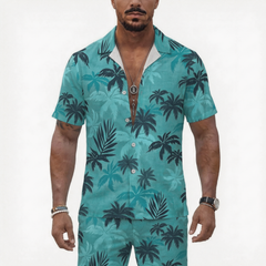 Cosplay Costume Tommy Vercetti GTA(2026) Jeu Cosplay Chemise Hawaïenne Verte Homme