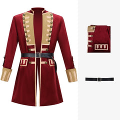 Cosplay Costume Washington Young Washington(2026) Film Cosplay Veste Rouge+Chapeau Homme