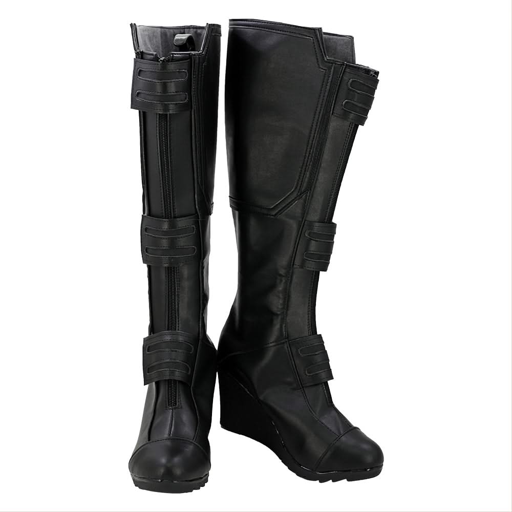 Captain America 3 Civil War Black Widow Veuve Noire Natasha Cosplay Chaussures
