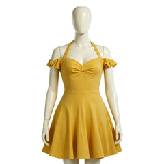Cosplay Costume Anita West Side Story Film Cosplay Robe Jaune Femme