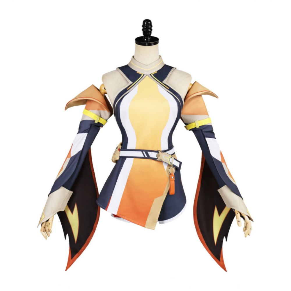 Cosplay Costume Anran Overwatch Jeu Cosplay Tenue Jaune Femme