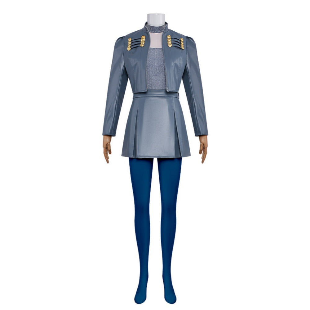 Cosplay Costume Chloe Charming Descendants: Wicked Wonderland(2026) Film Cosplay Tenue Grise Femme