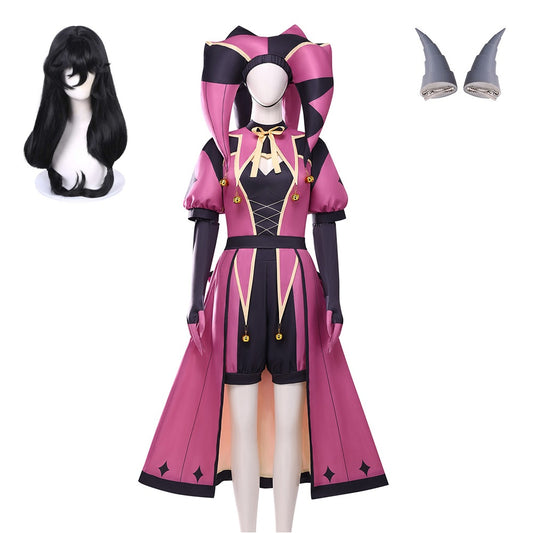 Cosplay Costume Columbina The Freak Circus Jeu Cosplay Tenue Rose Femme Perruque