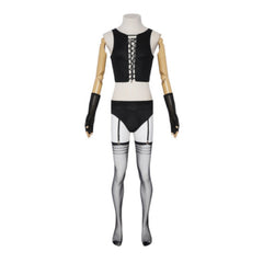Cosplay Costume Dr. Frank-N-Furter La Folle Histoire de Rocky Horror(1975) Film Cosplay Tenue Noire Homme