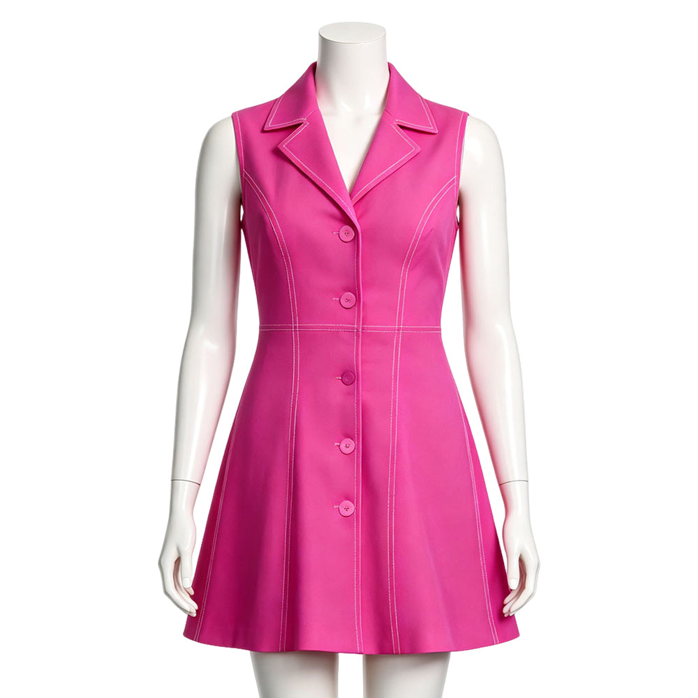 Cosplay Costume Elle Woods Legally Blonde(2001) Film Cosplay Robe Rose Femme Ver.2