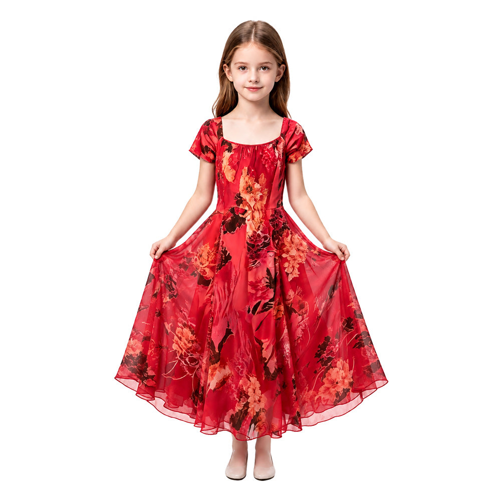Cosplay Costume Enfant Patricia Widow's Bay(2026) TV Cosplay Robe Rouge