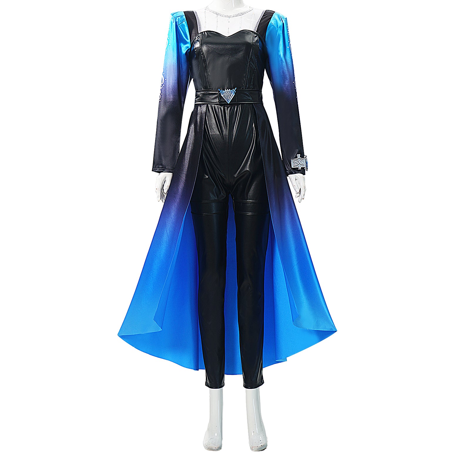 Cosplay Costume Evie Descendants: Wicked Wonderland(2026) Film Cosplay Combinaison Bleue et Noire Femme