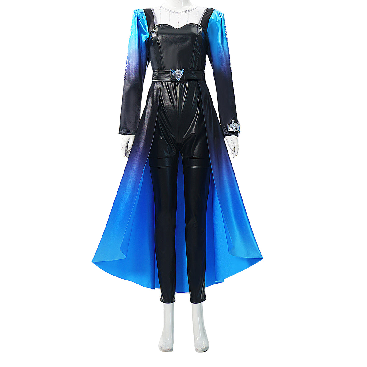 Cosplay Costume Evie Descendants: Wicked Wonderland(2026) Film Cosplay Combinaison Bleue et Noire Femme