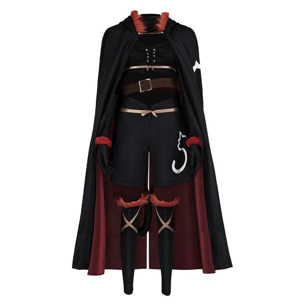 Cosplay Costume Fran Reincarnated as a Sword Anime Cosplay Tenue Noire Femme