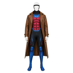 Cosplay Costume Gambit X-Men '97 Saison 2(2026) TV Cosplay Combinaison Brune Homme