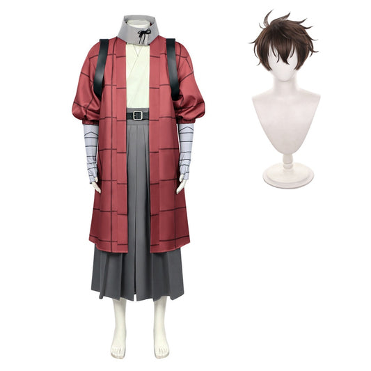 Cosplay Costume Kihachi Sakamoto Sparks of Tomorrow(2026) Anime Cosplay Tenue Rouge Homme Perruque