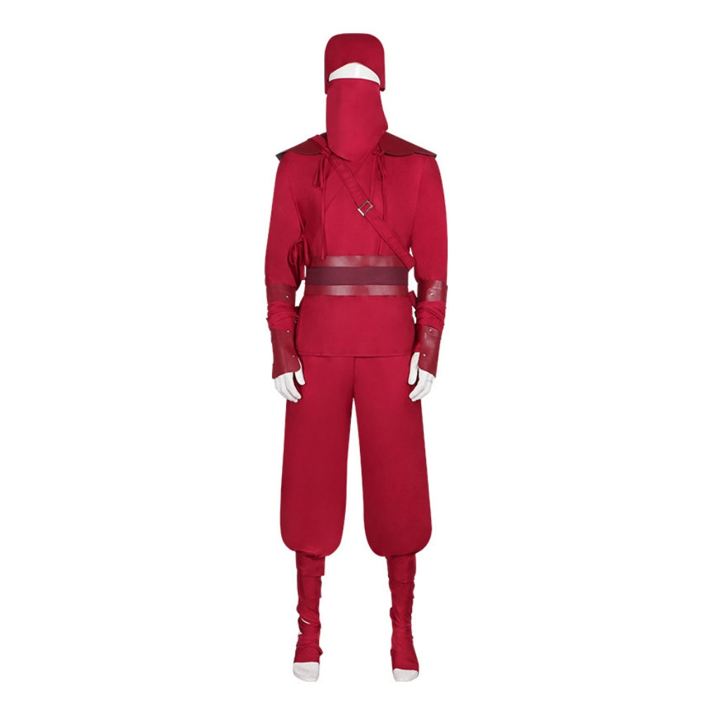 Cosplay Costume La Main Film Tenue de Ninja Rouge Femme