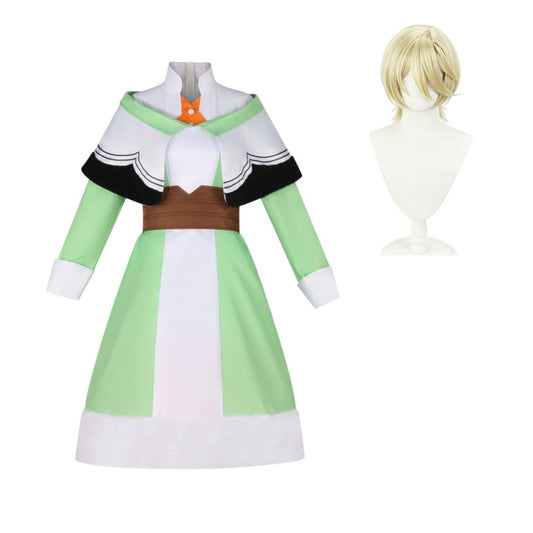 Cosplay Costume Pain The Ribbon Hero(2026) Anime Cosplay Robe Verte Femme Perruque