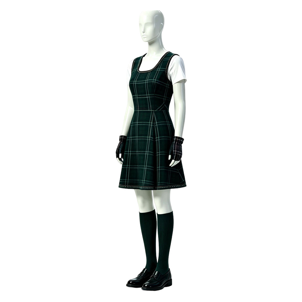 Cosplay Costume Sasha Coven Academy(2026) TV Cosplay Uniforme Scolaire Verte Femme
