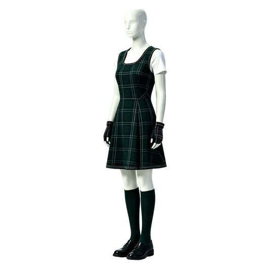 Cosplay Costume Sasha Coven Academy(2026) TV Cosplay Uniforme Scolaire Verte Femme