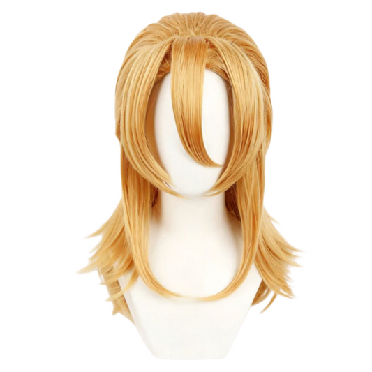Cosplay Perruque Diego Brando JJBA 7(2026) Anime Perruque Jaune Homme