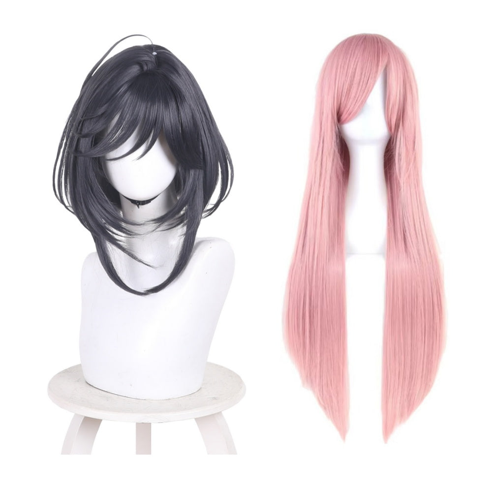 Cosplay Perruque Sapphire The Ribbon Hero(2026) Anime Perruque Noire/Rose Femme
