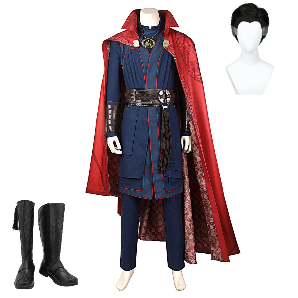 Doctor Strange in the Multiverse of Madnes Dr Strange Cosplay Costume Perruque Chaussures