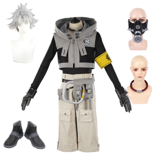 Gachiakuta(2025) Rudo Surebrec Cosplay Costume Perruque Chaussures Masque Collier