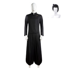 Geto Suguru Tenue Noire Cosplay Costume Ver.2 Perruque