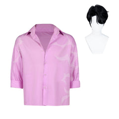 Homme Jinu Chemise Blanche et Rose Cosplay Costume